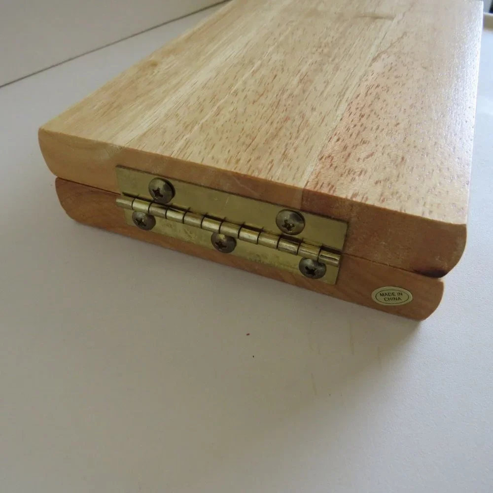 MANCALA GAME Solid Oak Wood Tray, Metal box & 47 Marbles